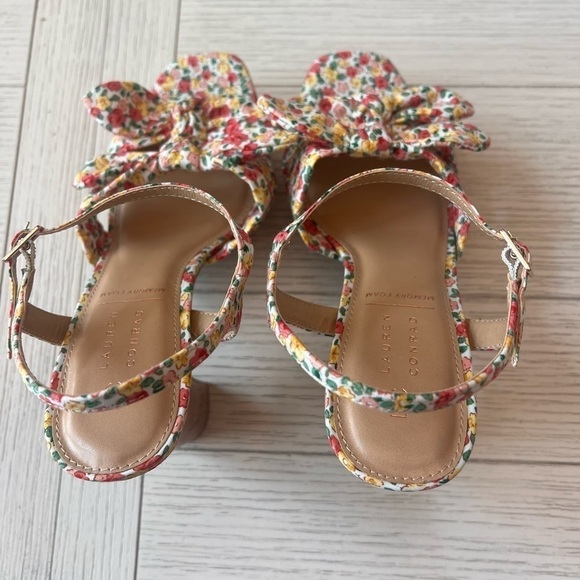 Lauren Conrad Spring Floral Print platform sandals w/ ankle strap. Size 10 - Picture 7 of 10